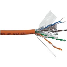 LANMASTER Кабель информационный LAN-5EFTP-HFLT-OR кат.5E FTP 4 пары 24AWG LSZH внутренний 305м оранжевый
