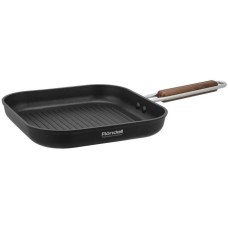 RONDELL Сковорода-гриль Fjord RDA-1798 квадратная 26см покрытие: Xylan Plus ручка несъемная (без крышки) черный