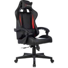 ZOMBIE Кресло игровое GAME TETRA черный/красный экокожа крестов. пластик