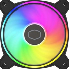 COOLER MASTER Вентилятор для корпуса MasterFan MF120 Halo2 ARGB 120х120x25 черный 4-pin 27дБ (MFL-B2DN-21NP2-R2) Ret