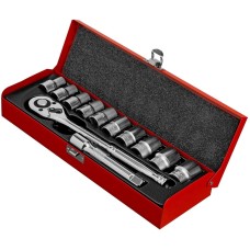 Набор головок MATRIX Набор торцевых головок 13526 в комплекте 12 предметов +жесткий кейс