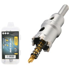 DELI Коронка по металлу твердосплавная с центрирующим сверлом DH-TCT027-E1 диаметр 27мм, шестигранный хвостовик