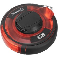 MATRIX Рулетка геодезическая 30 м х 12,5 мм, закрытый корпус, стальная лента, односторонняя шкала, Pro 31281