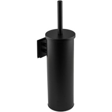 САНАКС - Ёрш для унитаза круглый, настенный, из нержавеющей стали, цвет ЧЕРНЫЙ. 31401