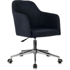 БЮРОКРАТ Кресло CH-395SL, ткань, до 120кг, монолитные подлокотники, черный