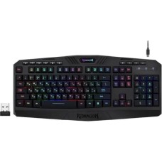 DEFENDER Клавиатура беспроводная Redragon Harpe Wireless (Харп БП) RU,RGB,2.4G+BT,черная,мембран