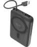 TTEC Внешний аккумулятор беспроводной Recharger M LCD 10000 mAh. MagSafe PD 20W Powerbank с кабелем USB-C и подставкой. Цвет: серый