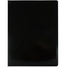 БЮРОКРАТ Папка с 40 прозр.вклад. Black&White BWBPV40BLCK A4 пластик 0.8мм черный/белый