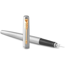 PARKER Ручка перьев. Jotter Core F691 (2030948) Stainless Steel GT M сталь нержавеющая подар.кор