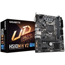 Материнская плата GIGABYTE Материнская плата H510M H V2, Socket 1200, Intel®H470, 2xDDR4-3200, D-SUB+HDMI, 1xPCI-Ex16, 1xPCI-Ex1, 4xSATA3, 1xM.2, 8 Ch Audio, GLan, (4+2)xUSB2.0, (2+2)xUSB3.2, 1xPS/2, mATX, RTL