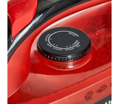 Утюг АКСИНЬЯ КС-3004 черный с красным