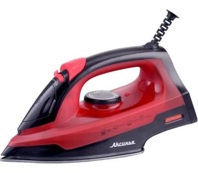 Утюг АКСИНЬЯ КС-3004 черный с красным