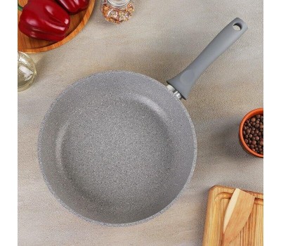 Сковорода KUKMARA смс262а а/пр литая 26см Светлый мрамор