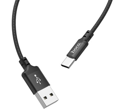 Кабель HOCO (6957531062868) X14 USB (m)-Type-C (m) 1.0м - черный