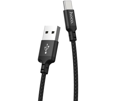 Кабель HOCO (6957531062868) X14 USB (m)-Type-C (m) 1.0м - черный