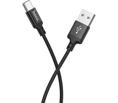 Кабель HOCO (6957531062868) X14 USB (m)-Type-C (m) 1.0м - черный