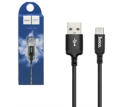 Кабель HOCO (6957531062868) X14 USB (m)-Type-C (m) 1.0м - черный