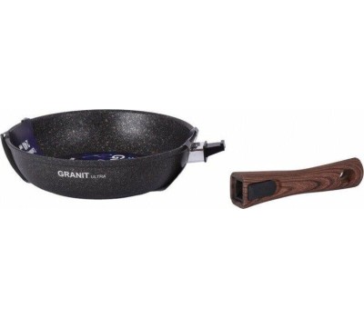 Сковорода KUKMARA сго242а а/пр литая 24см съемн/руч Granit ultra original