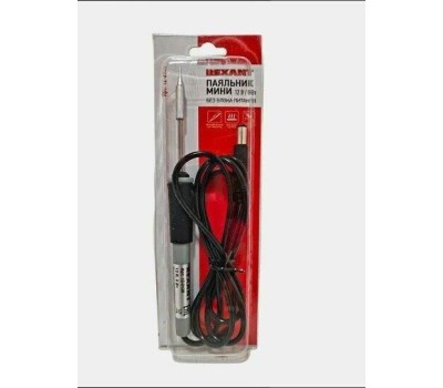 Паяльник REXANT (12-0120) ПАЯЛЬНИК МИНИ (БЕЗ БП) 12V/8 ВТ (ZD-20A)