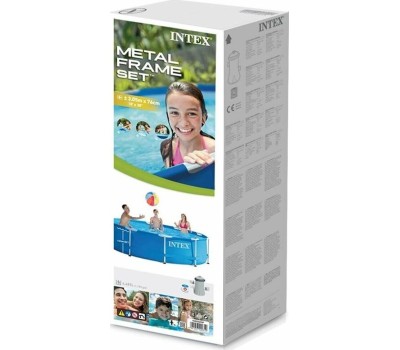 Бассейн каркасный INTEX Бассейн каркасный 305х76см.+ фильтр-насос .(в коробке) Арт.28202NP