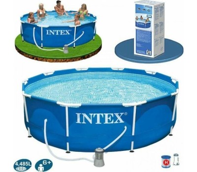 Бассейн каркасный INTEX Бассейн каркасный 305х76см.+ фильтр-насос .(в коробке) Арт.28202NP
