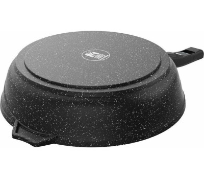 Сковорода МЕЧТА 22802И Гранит black Induction Pro 22см