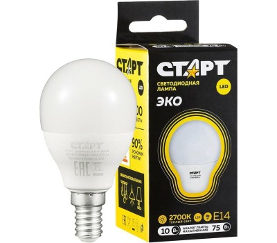 Лампа СТАРТ LEDSPHEREE14 10W 30 WS