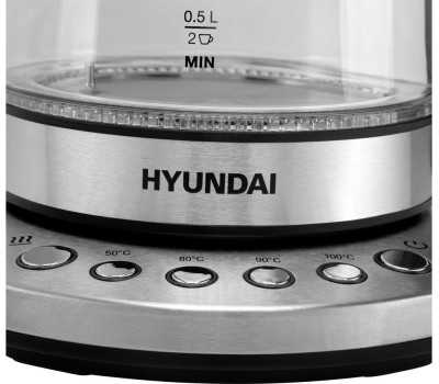 Чайник электрический HYUNDAI HYK-G3026 (1,7л. стекло)