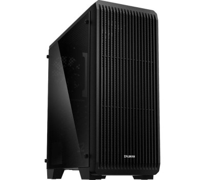 ZALMAN S5 Black, без БП, боковое окно (закаленное стекло), черный, ATX