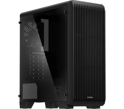 ZALMAN S5 Black, без БП, боковое окно (закаленное стекло), черный, ATX