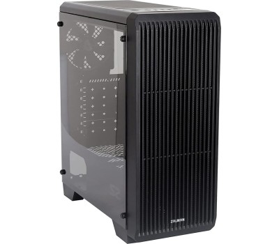 ZALMAN S5 Black, без БП, боковое окно (закаленное стекло), черный, ATX