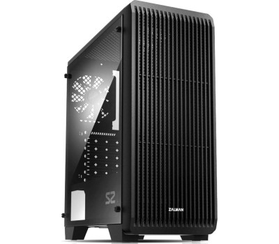 ZALMAN S5 Black, без БП, боковое окно (закаленное стекло), черный, ATX
