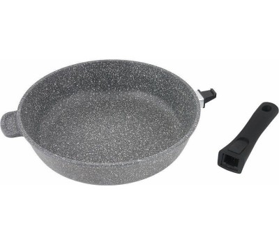 Сковорода ТРАДИЦИЯ ТМ2285И а/пр литая 28см съемн/руч Мрамор индукция