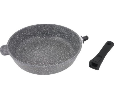 Сковорода ТРАДИЦИЯ ТМ2285И а/пр литая 28см съемн/руч Мрамор индукция