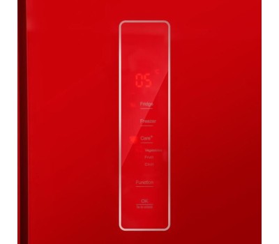 Холодильник Centek CT-1744 NF Red Glass total NF <415л (148л/267л)> 782х630х1825мм, Стекло, 4 дв