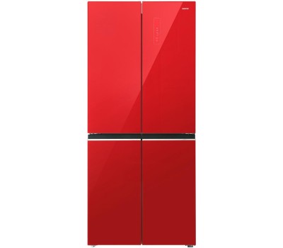 Холодильник Centek CT-1744 NF Red Glass total NF <415л (148л/267л)> 782х630х1825мм, Стекло, 4 дв