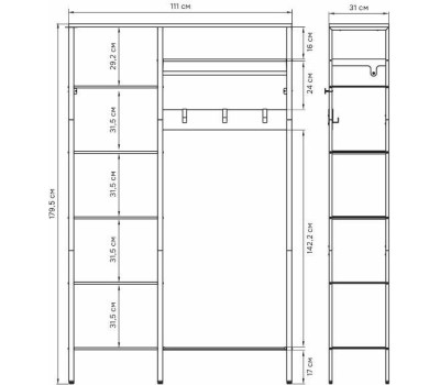 Гардеробная система ЗМИ Гардеробная система 