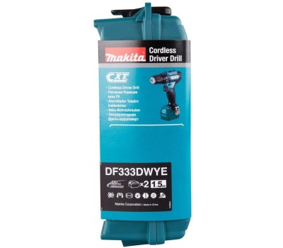 Дрель MAKITA Дрель-шуруповерт DF333DWYE аккум. патрон:быстрозажимной (кейс в комплекте)