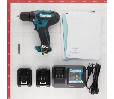 Дрель MAKITA Дрель-шуруповерт DF333DWYE аккум. патрон:быстрозажимной (кейс в комплекте)