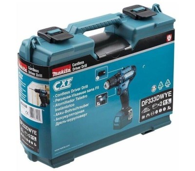 Дрель MAKITA Дрель-шуруповерт DF333DWYE аккум. патрон:быстрозажимной (кейс в комплекте)