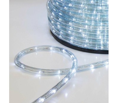 Лента светодиодная NEON-NIGHT Дюралайт LED трехжильный 230В 13мм 24 LED/м ТЕПЛЫЙ БЕЛЫЙ свечение с динамикой модуль 4м бухта 100м Эконом