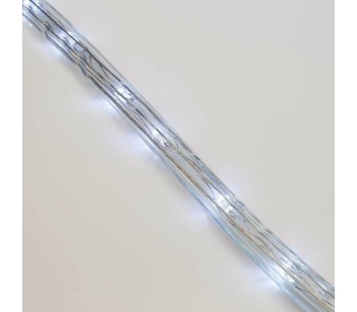 Лента светодиодная NEON-NIGHT Дюралайт LED трехжильный 230В 13мм 24 LED/м ТЕПЛЫЙ БЕЛЫЙ свечение с динамикой модуль 4м бухта 100м Эконом