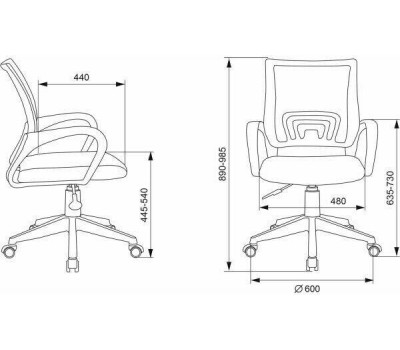 Кресло компьютерное БЮРОКРАТ Кресло детское BUROKIDS 1 W, ткань, до 120кг, мультиколор