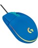 LOGITECH Мышь проводная G102 LightSync, игровая, оптическая, USB, 8000dpi, синий [910-005810]