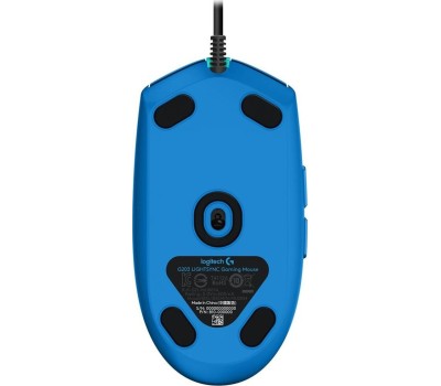 LOGITECH Мышь проводная G102 LightSync, игровая, оптическая, USB, 8000dpi, синий [910-005810]