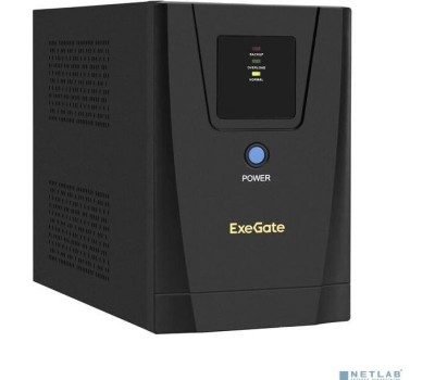 Exegate EX292797RUS ИБП ExeGate SpecialPro UNB-1500.LED.AVR.2SH.3C13 <1500VA/950W, LED, AVR, 2*Schuko+3*C13, съемн.кабель, металлический корпус, Black>
