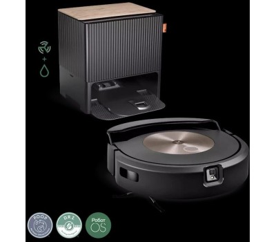 IROBOT Робот-пылесос Roomba Combo J9+, 70Вт, черный/черный [j955840rnd]