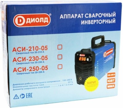 ДИОЛД Сварочный аппарат АСИ-230-05, инвертор [30012310]