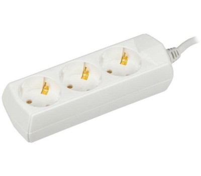 Удлинитель сетевой IEK Сетевой удлинитель У03, 7м, белый [wyp10-10-03-07-z-g]