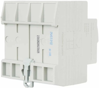 IEK Выключатель дифф. тока (УЗО) ВД1-63 (MDV10-4-025-300) 25A 4П 400В 4 модуля белый (упак.:1шт)